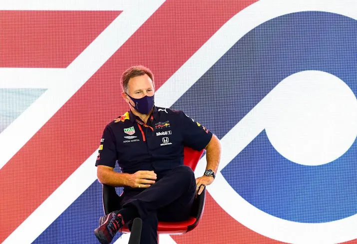 teambaas horner max controleerde race prachtig