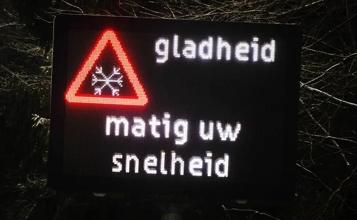 temperatuur in oosten hele dag onder vriespunt