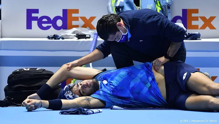 tennisser berrettini trekt zich met blessure terug uit atp finals