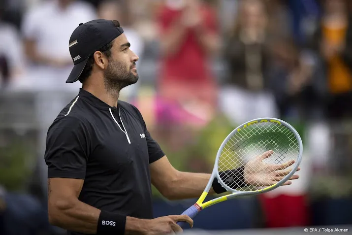 tennisser berrettini voor tweede jaar op rij beste op queens