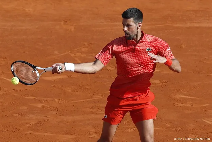 tennisser djokovic wint eerste partij op gravel in monte carlo