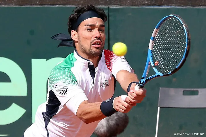 tennisser fognini benut coronapauze voor operatie