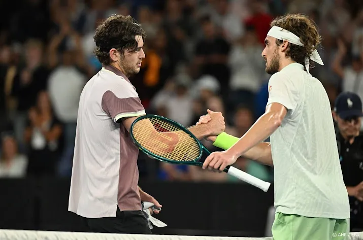 tennisser fritz schakelt tsitsipas uit op australian open
