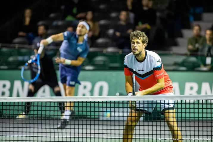tennisser haase verder in dubbelspel rotterdam