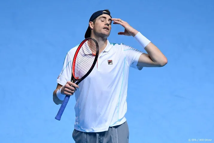 tennisser isner snel uitgeschakeld