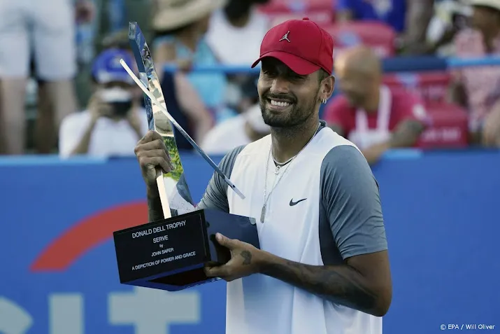 tennisser kyrgios pakt twee titels op een dag in washington
