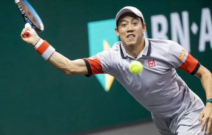 tennisser nishikori schakelt auger aliassime uit in rotterdam