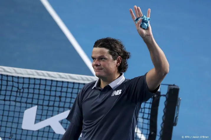 tennisser raonic mist australian open door blessure