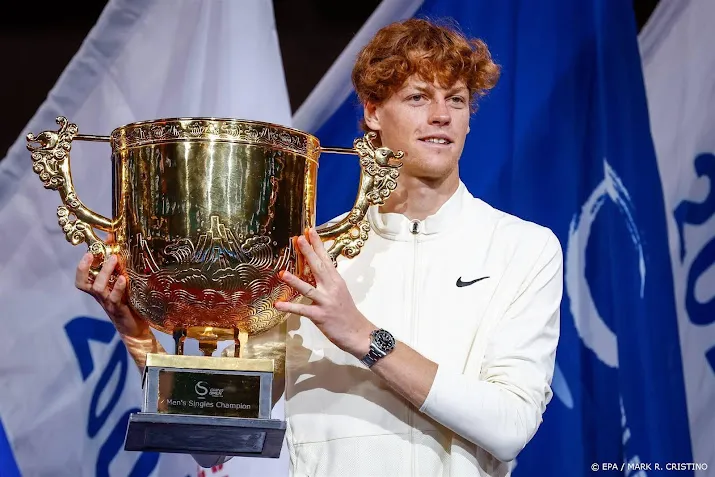 tennisser sinner stijgt naar vierde plek op wereldranglijst