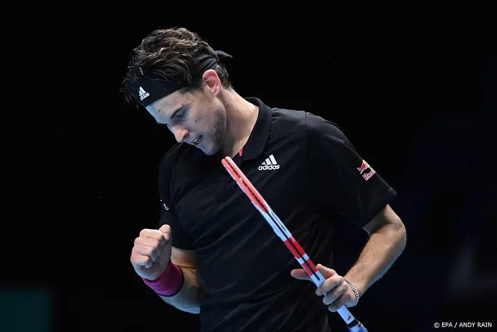 tennisser thiem na zege op djokovic weer in finale atp finals
