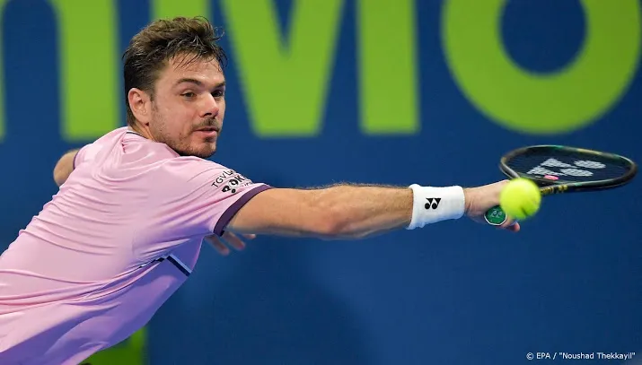 tennisser wawrinka laat zich verrassen in doha
