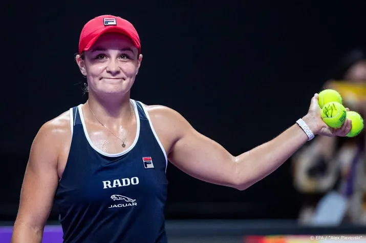 tennisster barty ook de beste op wta finals