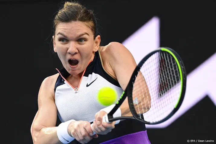 tennisster halep na lastige partij ronde verder in australian open