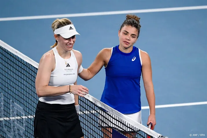tennisster kerber verliest bij rentree na zwangerschap