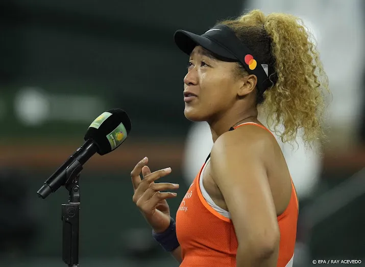 tennisster osaka neemt in tranen afscheid van indian wells