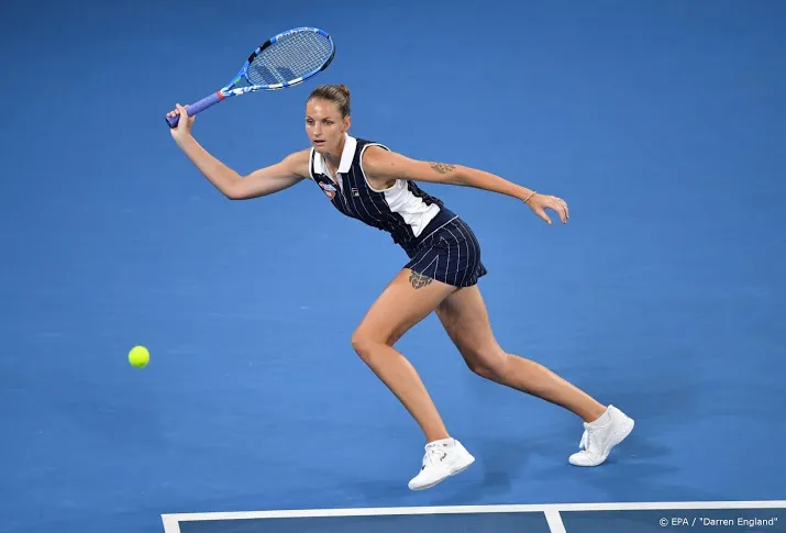 tennisster pliskova gaat voor derde titel in brisbane
