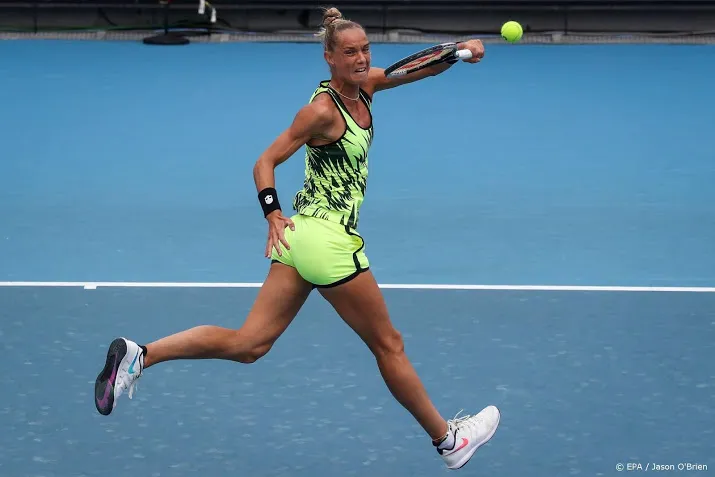 tennisster rus uitgeschakeld in tweede ronde in lyon