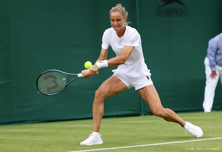 tennisster rus ziet harde werken op gras beloond worden