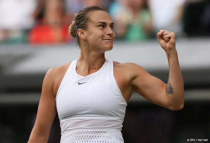 tennisster sabalenka bereikt laatste vier op wimbledon