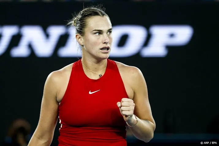 tennisster sabalenka prolongeert titel op australian open
