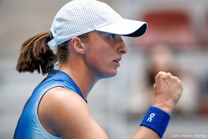 tennisster swiatek beeindigt zegereeks gauff