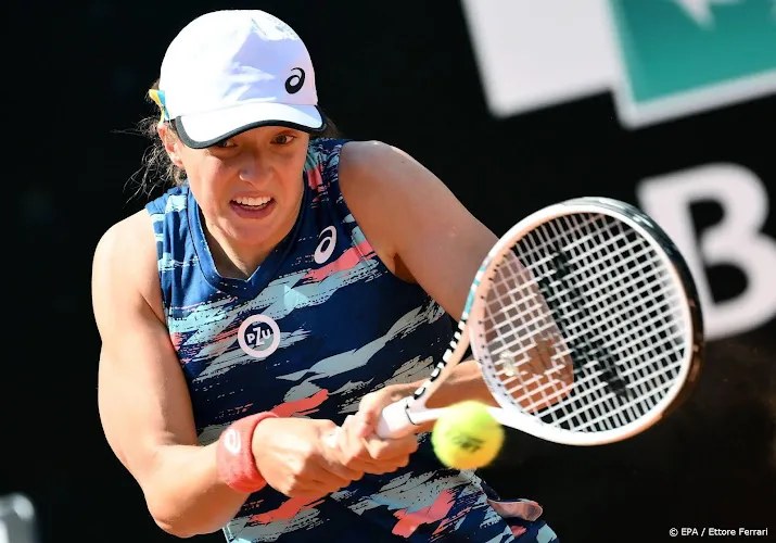tennisster swiatek zet zegereeks na pauze voort in rome