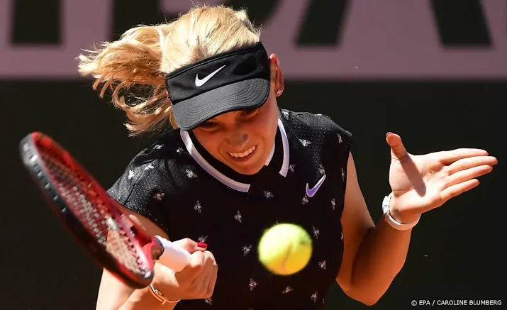 tennisster vekic wint 12 games op rij