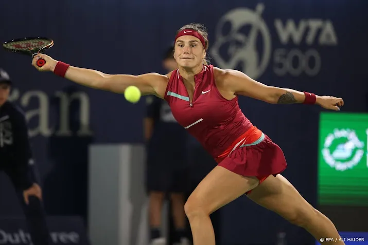 tennissters sabalenka en krejcikova al uitgeschakeld in dubai