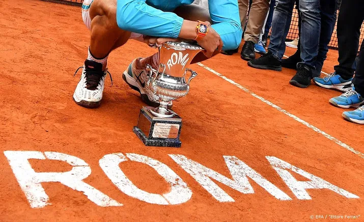tennistoernooi rome week eerder na afgelasting toernooi madrid