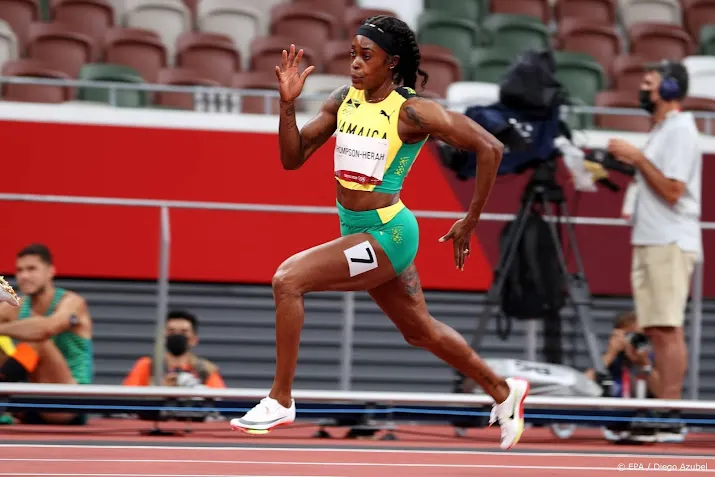 thompson aast op 33 jaar oud wereldrecord 100 meter