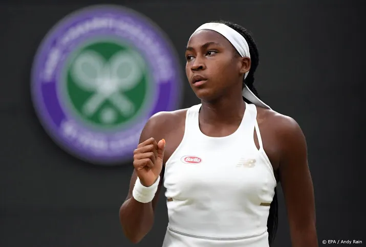 tienersensatie gauff gaat door met winnen