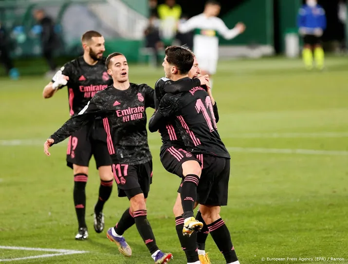 titelhouder real madrid verspeelt punten bij elche 1 1