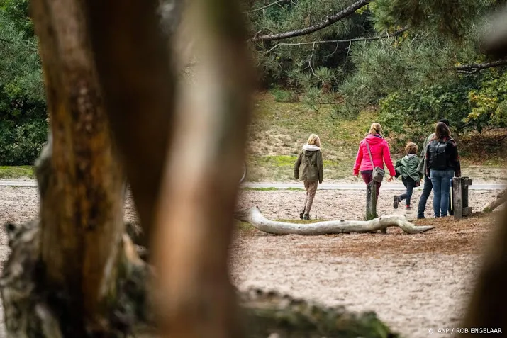 toch hier en daar drukte in bossen en natuurgebieden