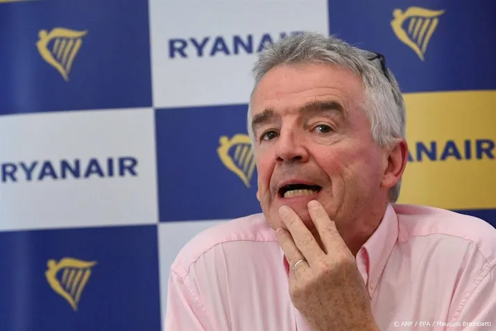 topman ryanair bevestigt schrappen vluchten deze zomer