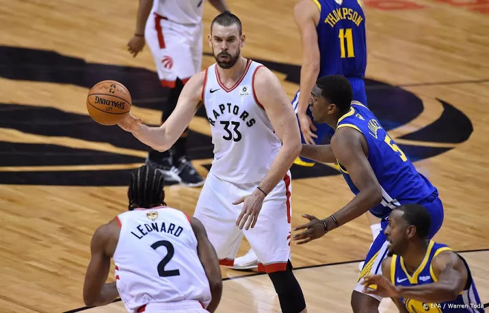 toronto raptors wint eerste duel nba finale