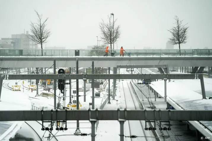treinen ns gaan niet meer rijden vanwege winterweer