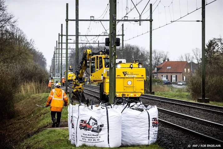 treinverkeer den bosch boxtel hervat na overlast door dassen