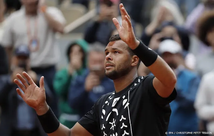 tsonga neemt op zijn roland garros afscheid van tennissport