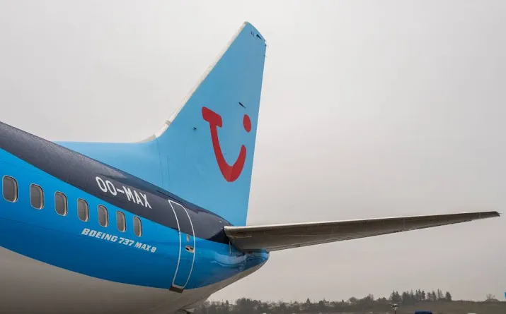 tui brengt passagiers naar eindbestemming
