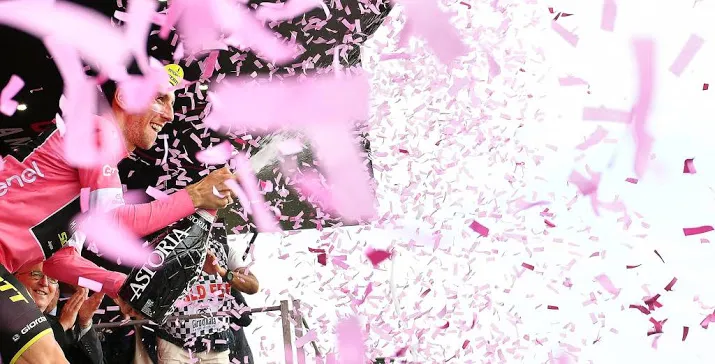 tweede aankomst bergop in giro