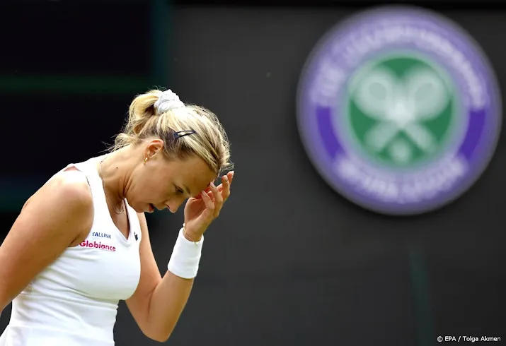 tweede geplaatste tennisster kontaveit uitgeschakeld op wimbledon