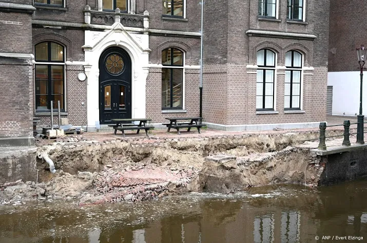 uva gebouwen bij ingestorte kade zeker tot en met zondag dicht