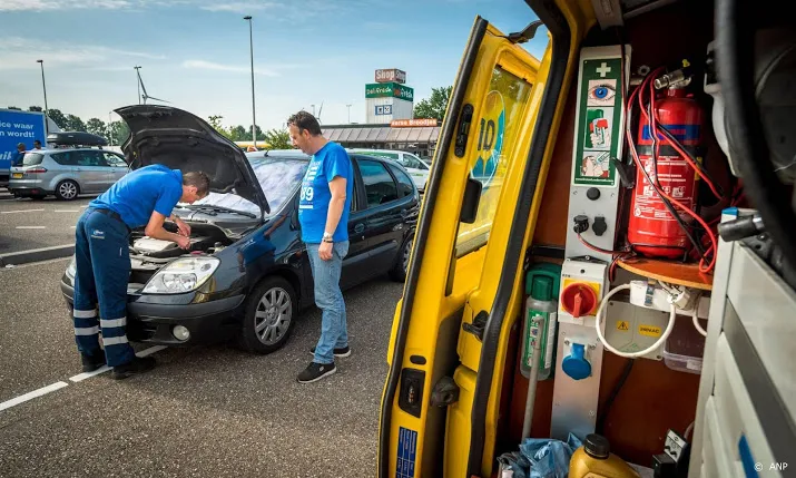vakantiegangers naar hazeldonk voor controle auto en caravan