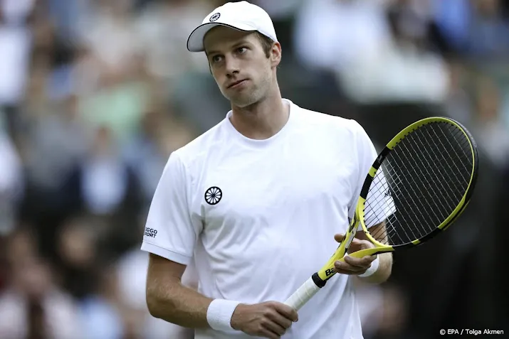 van de zandschulp in actie in winston salem in week voor us open