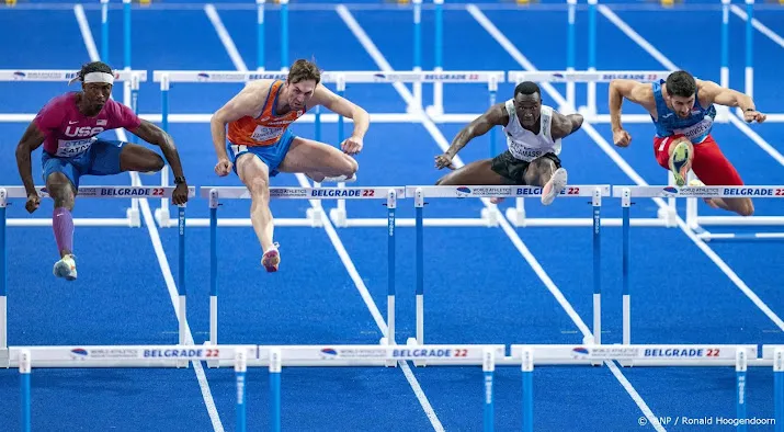 van der schaaf strandt met pr in halve finale 60 meter horden