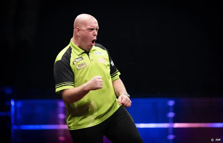 van gerwen met veel machtsvertoon naar wk finale