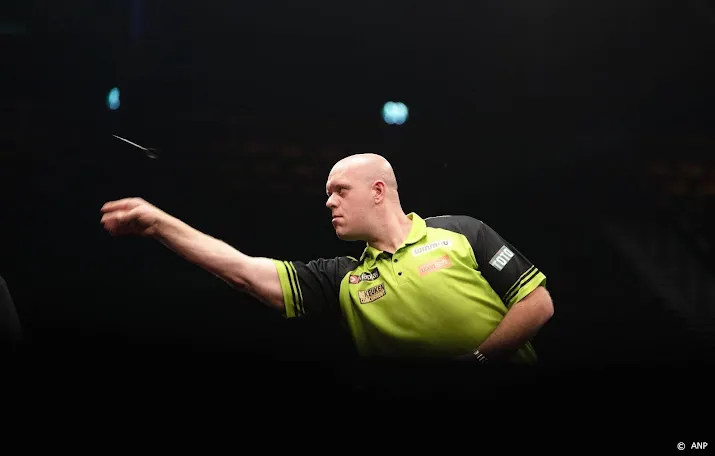 van gerwen stoomt door naar halve finales op wk darts