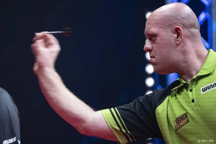 van gerwen via simpele zege op veenstra ronde verder op wk