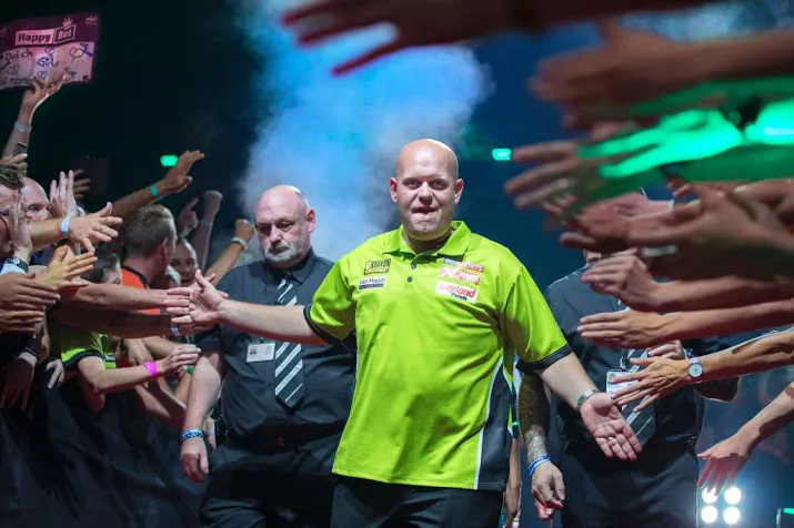 van gerwen walst over wilson heen