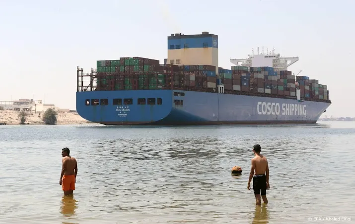 varen door suezkanaal wordt opnieuw duurder